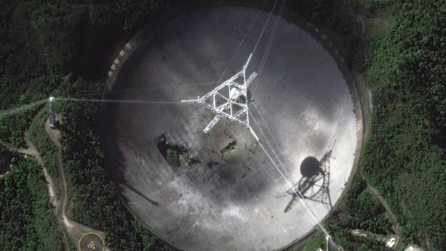 Colapsa el enorme radiotelescopio de Arecibo, Puerto Rico Colapsa el enorme radiotelescopio de Arecibo, Puerto Rico