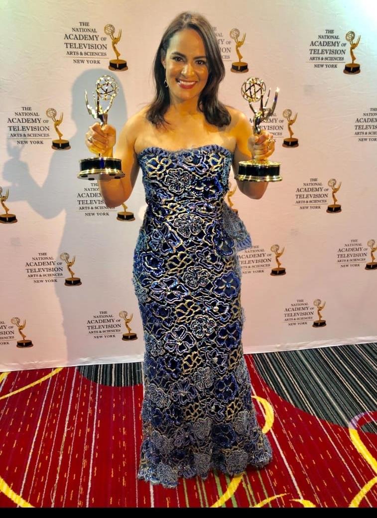 Esperanza Ceballos celebra premios Emmy en Estados Unidos