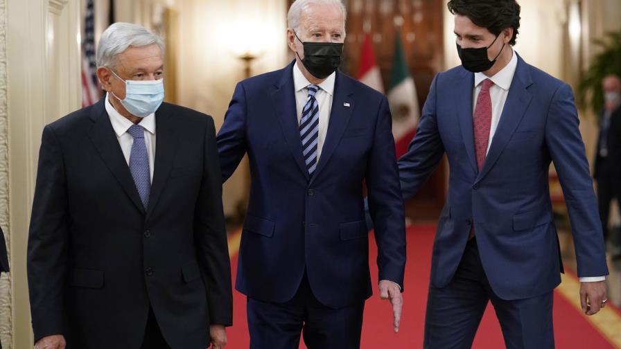 Biden elogia a México y Canadá en cumbre con AMLO y Trudeau