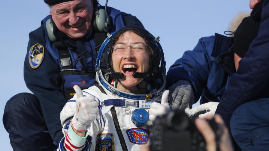 Astronauta dice sentirse bien tras casi un año en el espacio Astronauta dice sentirse bien tras casi un año en el espacio