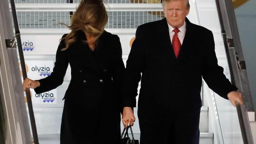 Trump ataca a Macron tras aterrizar en París por querer un ejército europeo