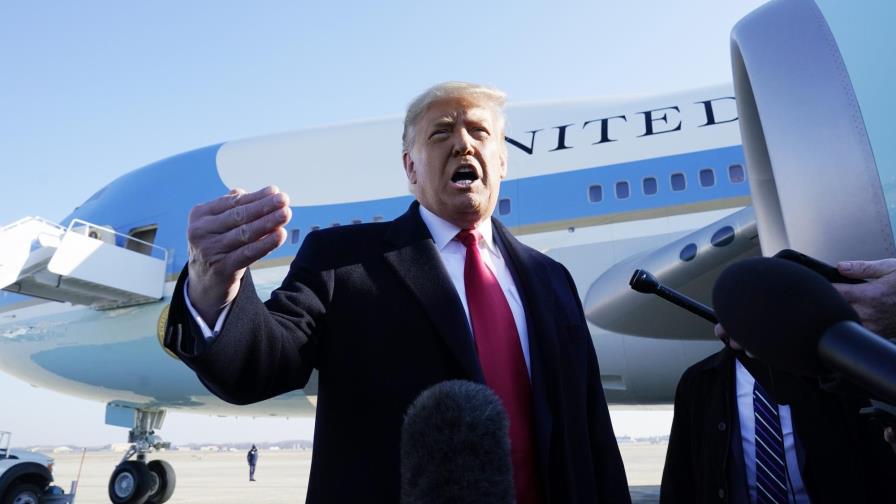 Trump no acepta responsabilidad por asalto al Capitolio