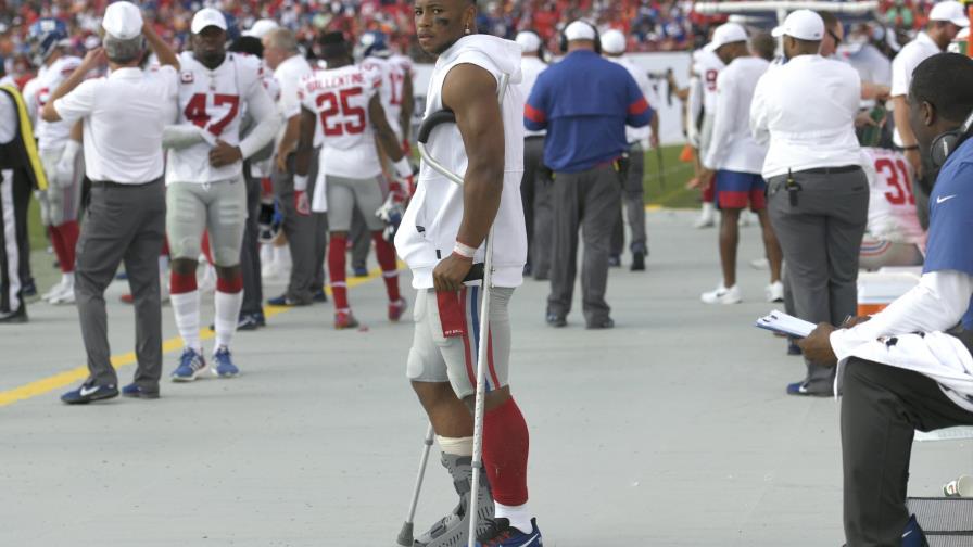 Giants: Saquon Barkley se pierde otra práctica por lesión