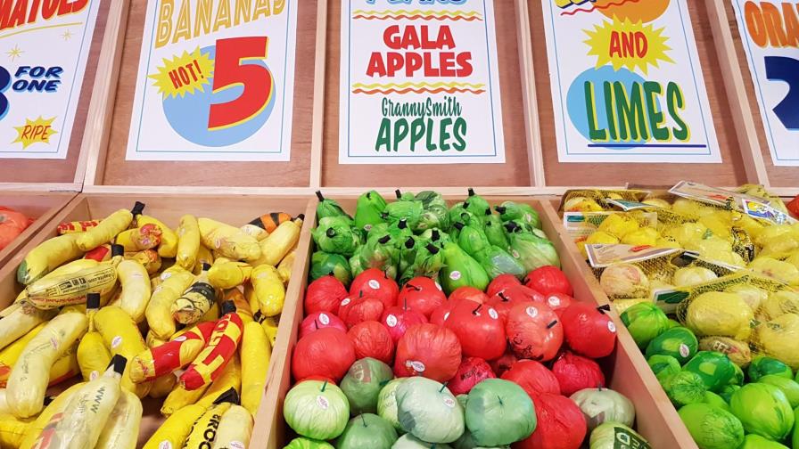 Un supermercado de plásticos comestibles en NY