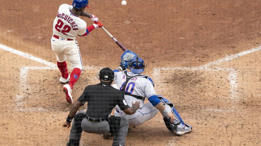 McCutchen lidera remontada de Filis en triunfo sobre Mets McCutchen lidera remontada de Filis en triunfo sobre Mets