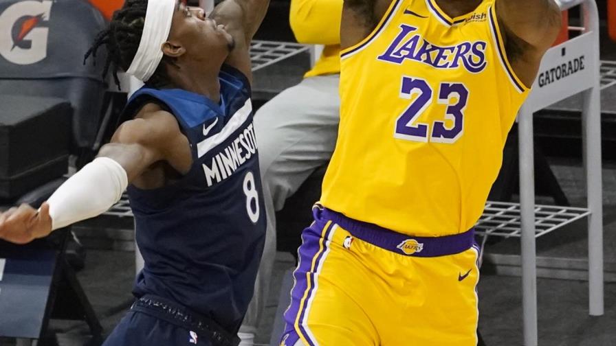 Sin Davis Lakers, vencen 112-104 a Timberwolves