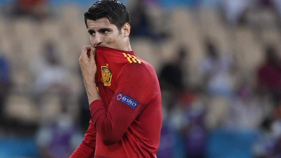 Morata en la mira por la falta de contundencia en España Morata en la mira por la falta de contundencia en España