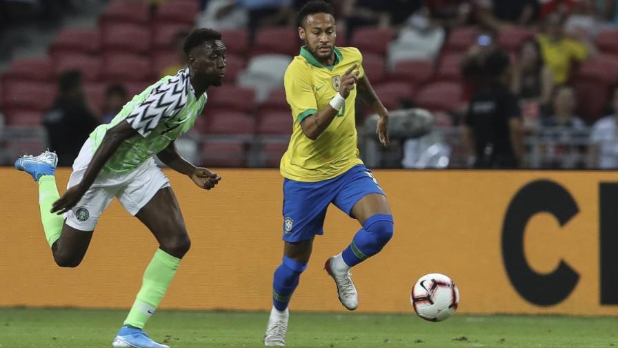Brasil empata 1-1 con Nigeria, Neymar lesionado