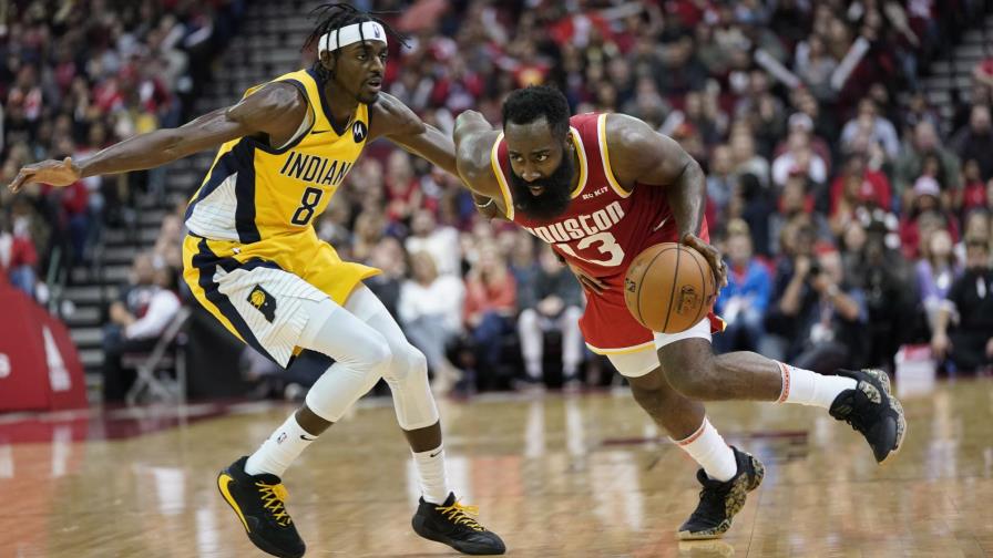Harden anota 44 puntos y Rockets vencen 111-102 a Pacers Harden anota 44 puntos y Rockets vencen 111-102 a Pacers