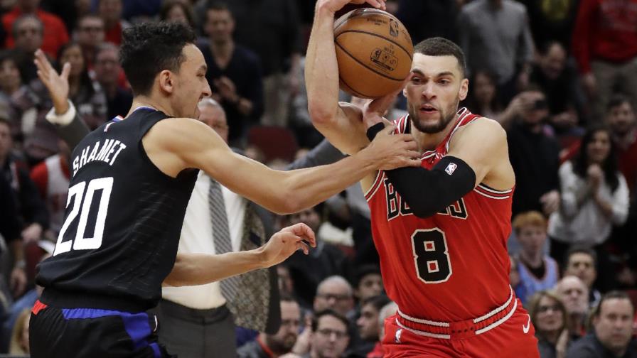 LaVine logra 31 puntos; Bulls remontan ante Clippers