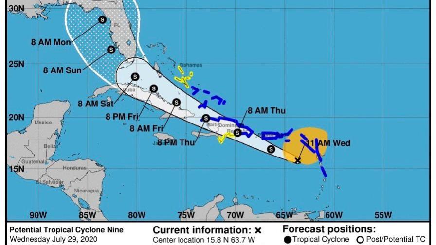 Puerto Rico, República Dominica, Cuba y Florida en la mira de la tormenta “Nueve”