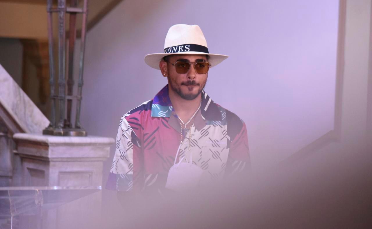 Ozuna en el Palacio Nacional. 