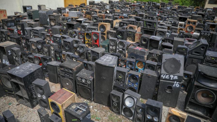 Procuraduría destruye más de 6,700 equipos por contaminación sónica en lugares públicos 