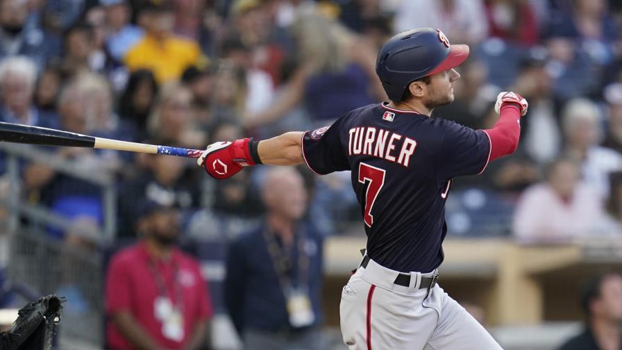 Bell, Turner jonronean, los Nacionales ganan 7-5 a Padres