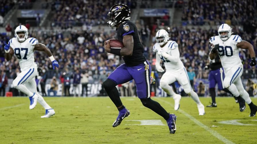 Jackson lidera a los Ravens a una victoria 31-25 sobre Colts
