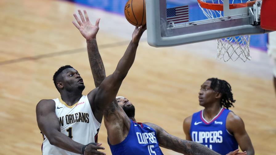 Con 23 puntos de Williamson, Pelicans superan a Clippers