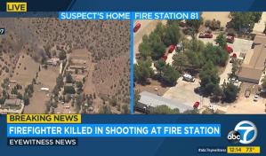 Bombero mata a compañero en estación de Los Ángeles