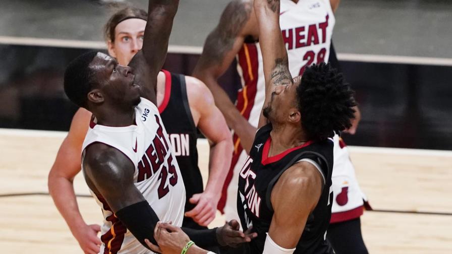 Sin sus líderes anotadores, Heat vence a Rockets