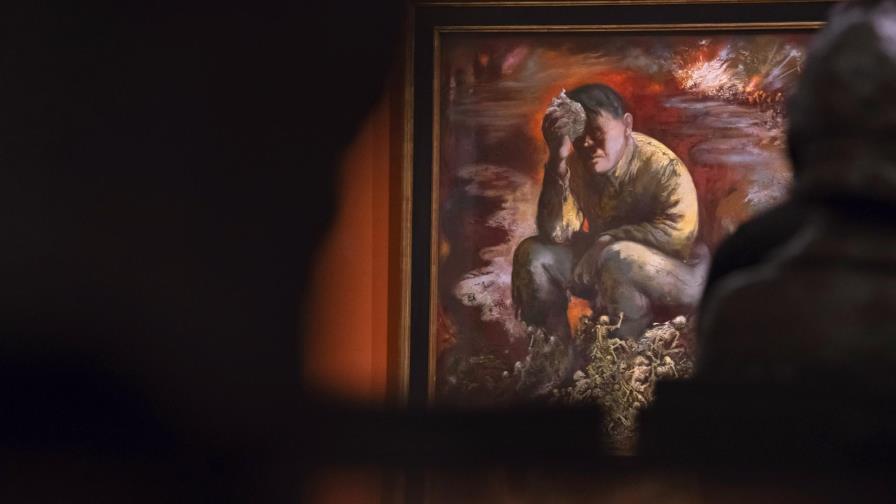 Museo alemán expone pintura que muestra a Hitler como Caín Museo alemán expone pintura que muestra a Hitler como Caín