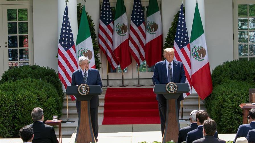 Trump y López Obrador se apoyan en el T-MEC para superar la crisis económica