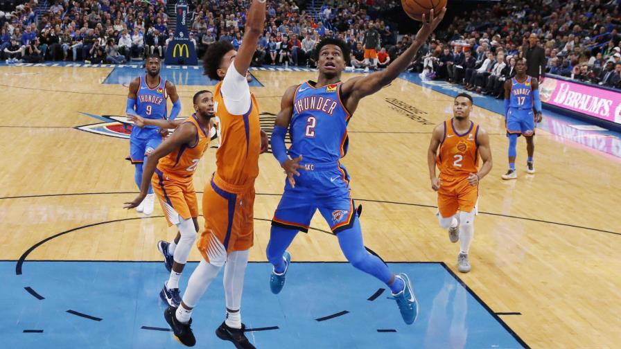 Gilgeous-Alexander lidera en triunfo del Thunder ante Suns