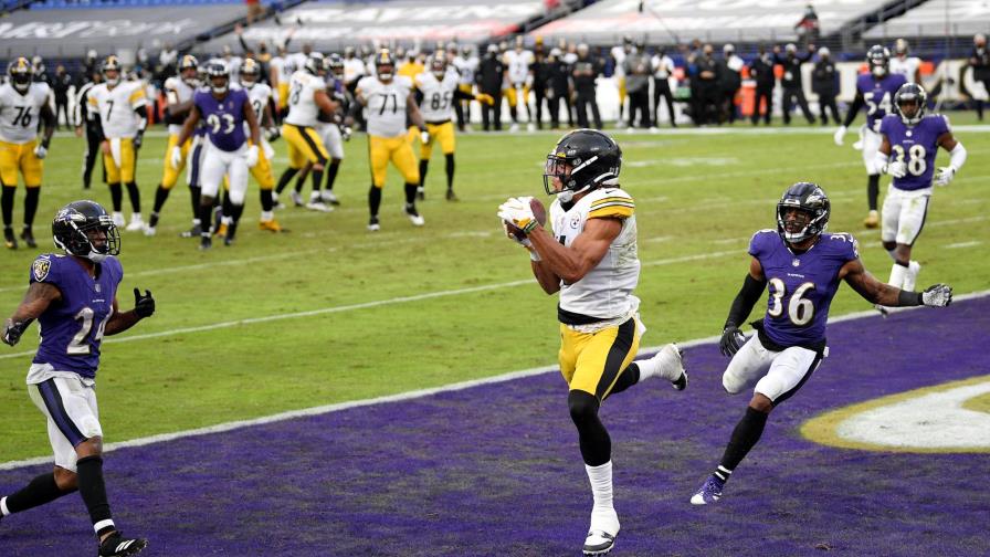 Steelers remontan ante Ravens y mantienen el invicto