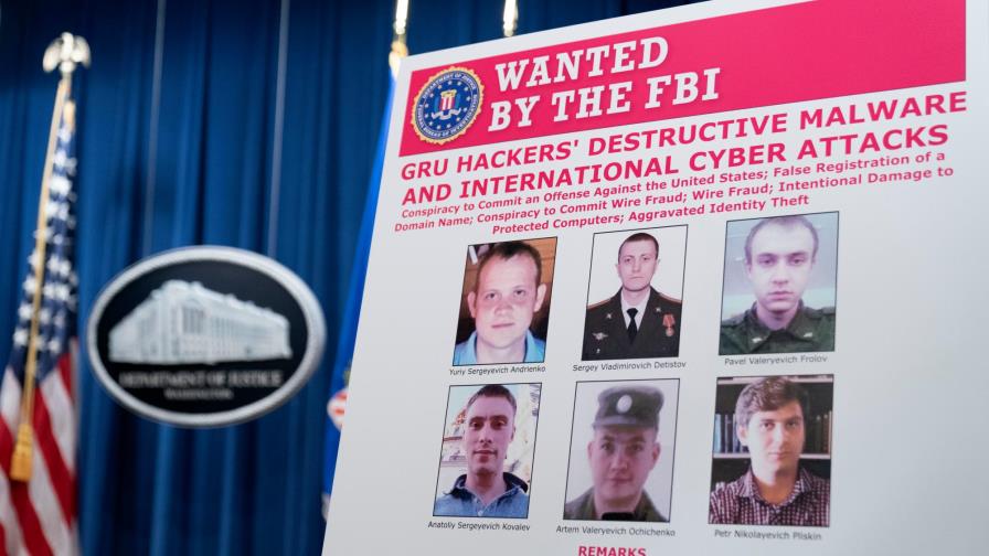 EEUU acusa a seis militares rusos de hackeo