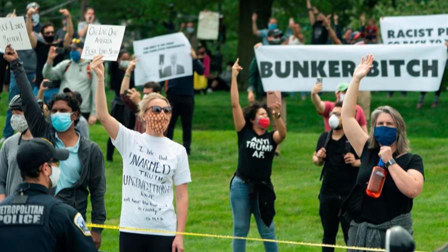 Las protestas cobran fuerza en Estados Unidos tras el desafío de Trump Las protestas cobran fuerza en Estados Unidos tras el desafío de Trump