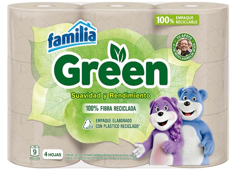 Familia Green, nuevo papel higénico ecoamigable