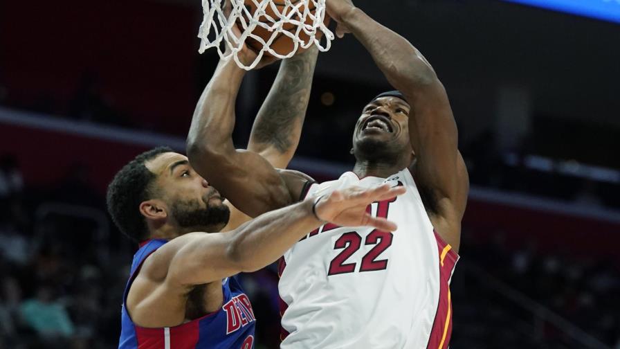 Con ayuda de Herro, el Heat remonta para vencer a Pistons Con ayuda de Herro, el Heat remonta para vencer a Pistons