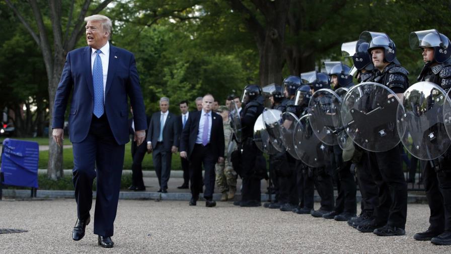 Trump amenaza con emplazar a fuerzas armadas por disturbios Trump amenaza con emplazar a fuerzas armadas por disturbios