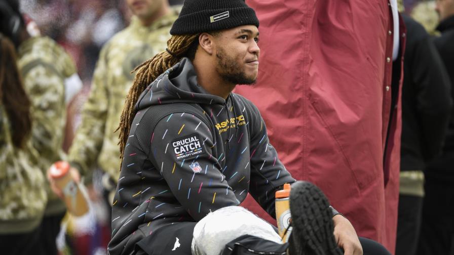 Washington teme lesión en la rodilla de Chase Young