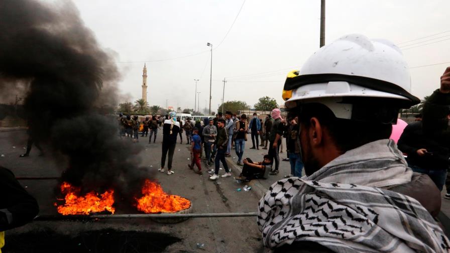 Suben a cinco los muertos durante protestas en Irak, entre ellos dos militares