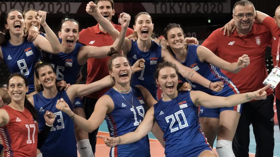 Serbia gana bronce en voleibol al derrotar a Corea del Sur