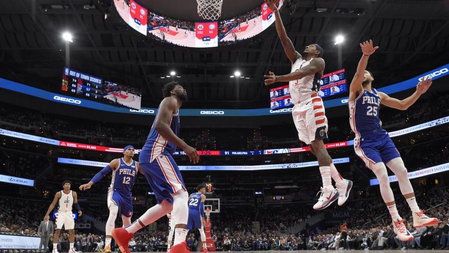 Wizards ganan 119-113 a 76ers en la NBA