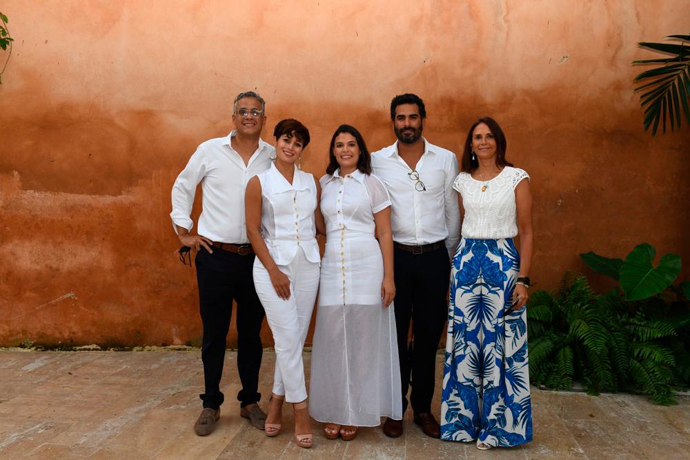 José Luis Polanco, Dafnee de Polanco, Carla Quiñones Polanco, Luis Carlos Quiñones Polanco y Cuchy Molina de Polanco.