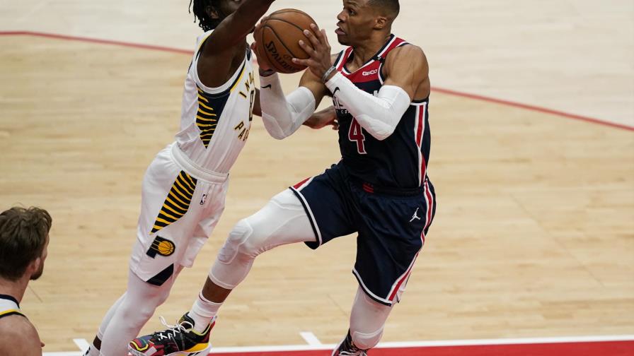 Westbrook impulsa a los Wizards, que vencen 154-141 a Pacers