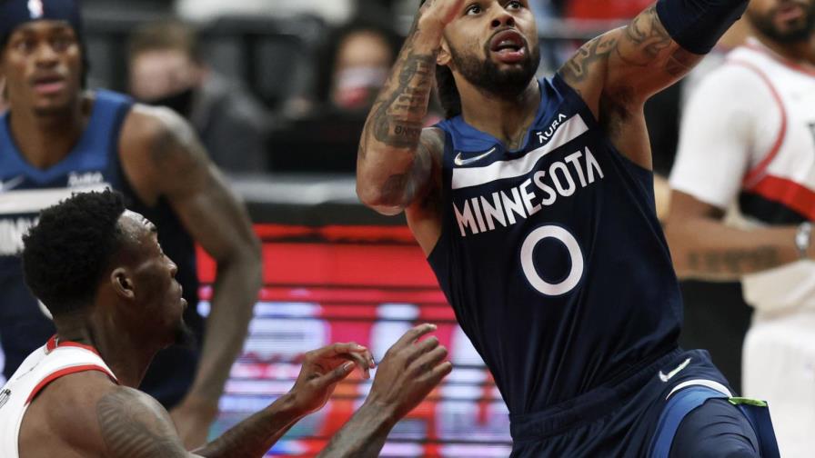 Timberwolves vencen a Blazers y frenan racha de 5 derrotas