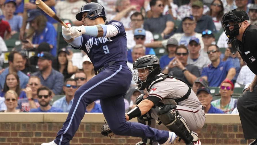 Con jonrones de Báez y Chirinos, Cachorros apalean a D-backs
