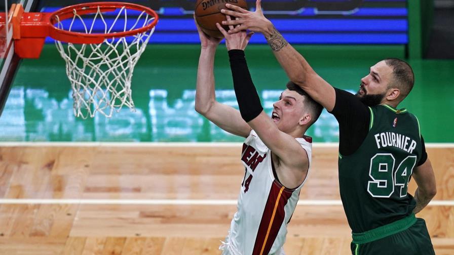 Heat asegura estar en los playoffs con triunfo ante Celtics