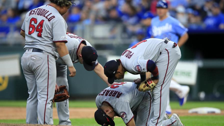 Luis Arráez se lesiona en victoria de Mellizos ante Reales