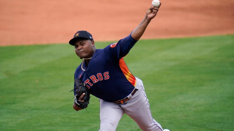 Astros: Framber Valdez sufrió fractura de dedo en la mano