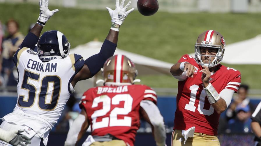 49ers permanecen invictos con triunfo 20-7 sobre Rams 49ers permanecen invictos con triunfo 20-7 sobre Rams