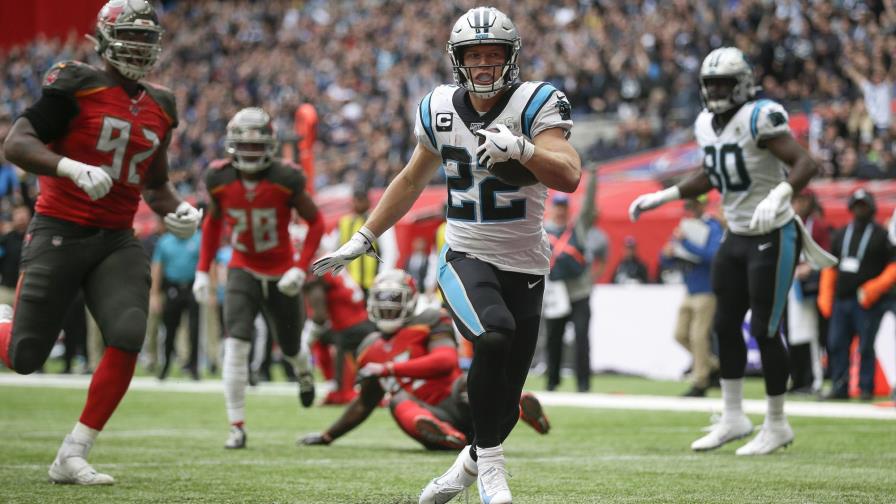 McCaffrey anota 2 TDs y Panthers derrotan 37-26 a Buccaneers