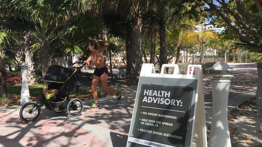 Más de 14.000 casos de COVID-19 en Florida, casi la mitad en el sur