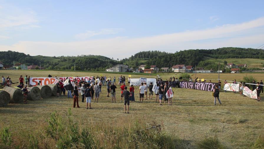 Protestan en Croacia contra políticas de migración de la UE Protestan en Croacia contra políticas de migración de la UE