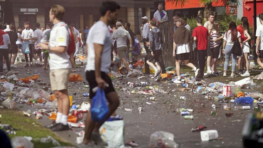 Hinchas se cuelan en Wembley para final de Euro 2020