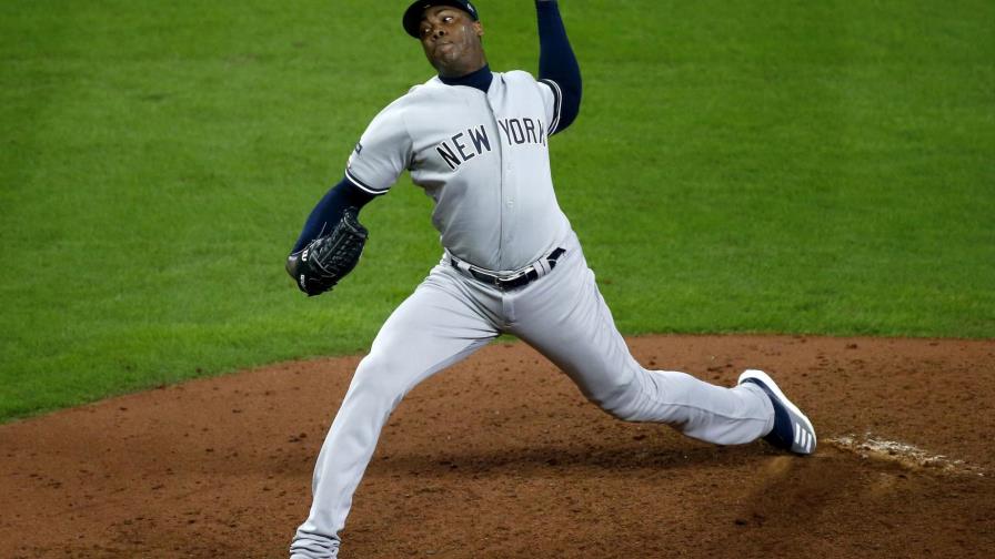 La forma en que llegó Aroldis Chapman a los entrenamientos de los Yankees La forma en que llegó Aroldis Chapman a los entrenamientos de los Yankees