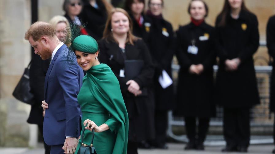 Enrique y Meghan realizan su última labor real en Gran Bretaña Enrique y Meghan realizan su última labor real en Gran Bretaña