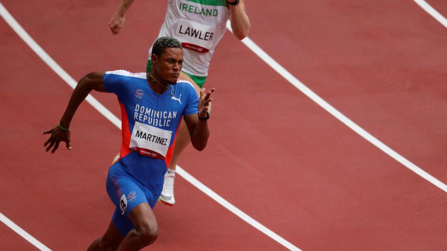 Yancarlos Martínez llega cuarto y queda descalificado en los 200 metros plano